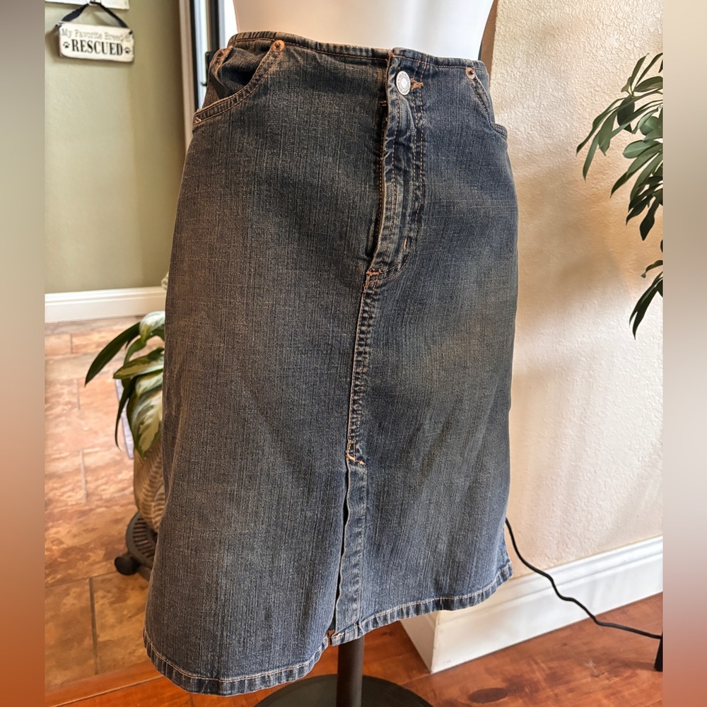 Jean pencil skirt
